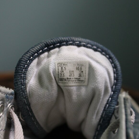 Old School denim Vans, size 10 (women's) - Picture 5 of 5